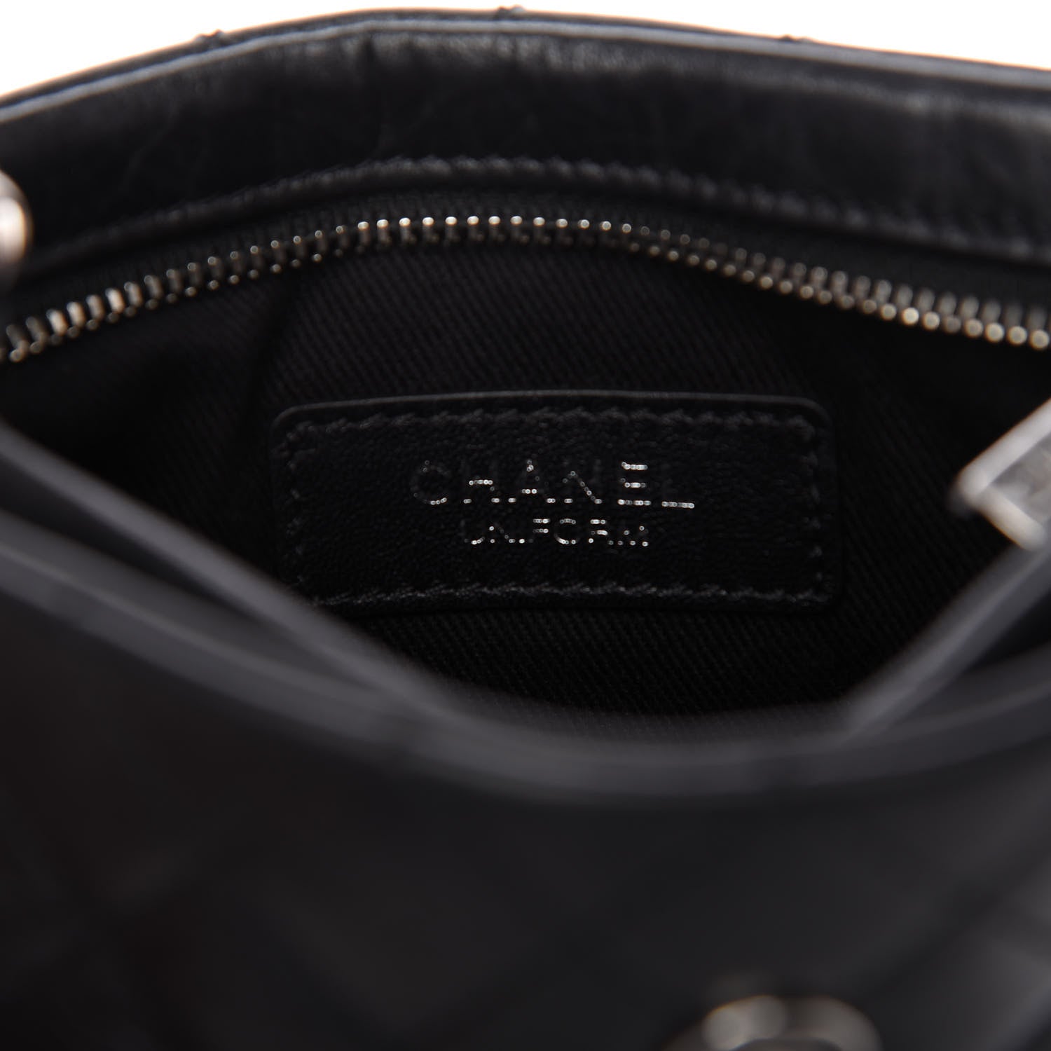 Chanel Aged Calfskin Quilted Crossbody Bag Black 8 of 10