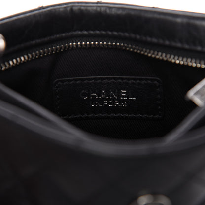 Chanel Aged Calfskin Quilted Crossbody Bag Black 8 of 10