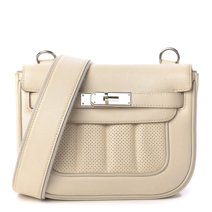Hermes Veau Swift Mini Sac Berline Craie Gris Perle 1 of 9