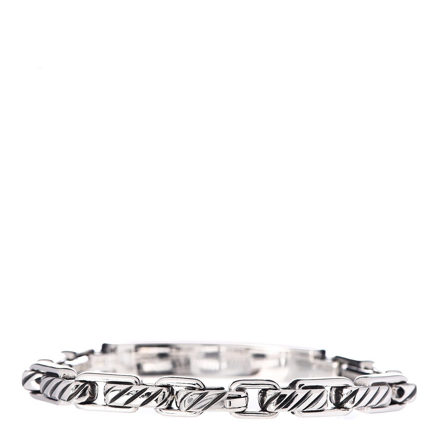 David Yurman Sterling Silver Pietersite Mens Modern Cable ID Bracelet 3 of 5
