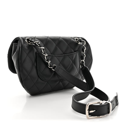 Chanel Calfskin Quilted CC Uniform Flap Belt Bag Black 3 of 10