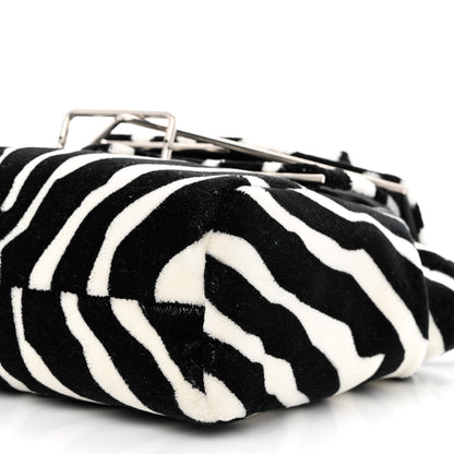 Bottega Veneta Tufted Zebra Clip Bag Black White 10 of 11