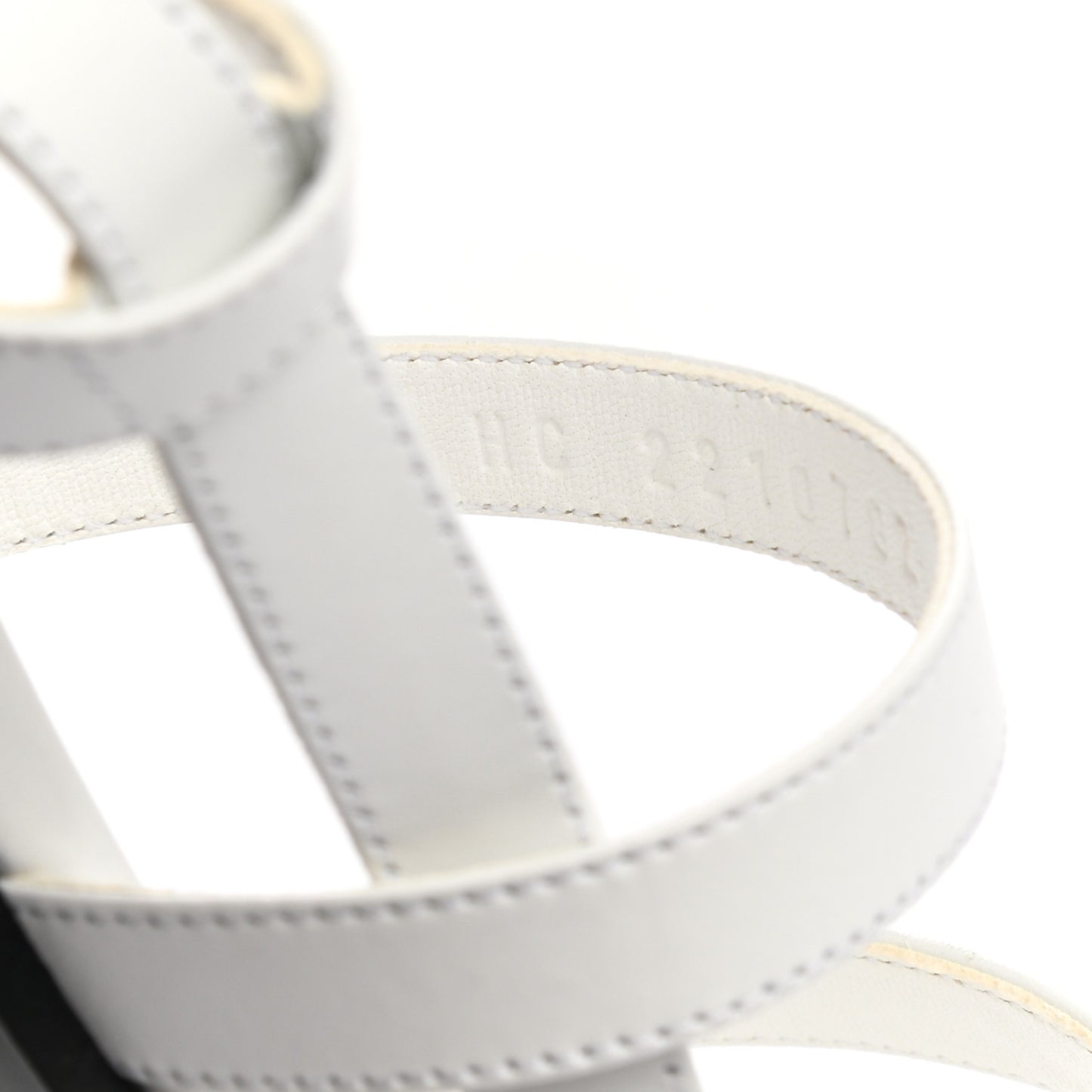 Calfskin Eve 60 Sandals 37 White