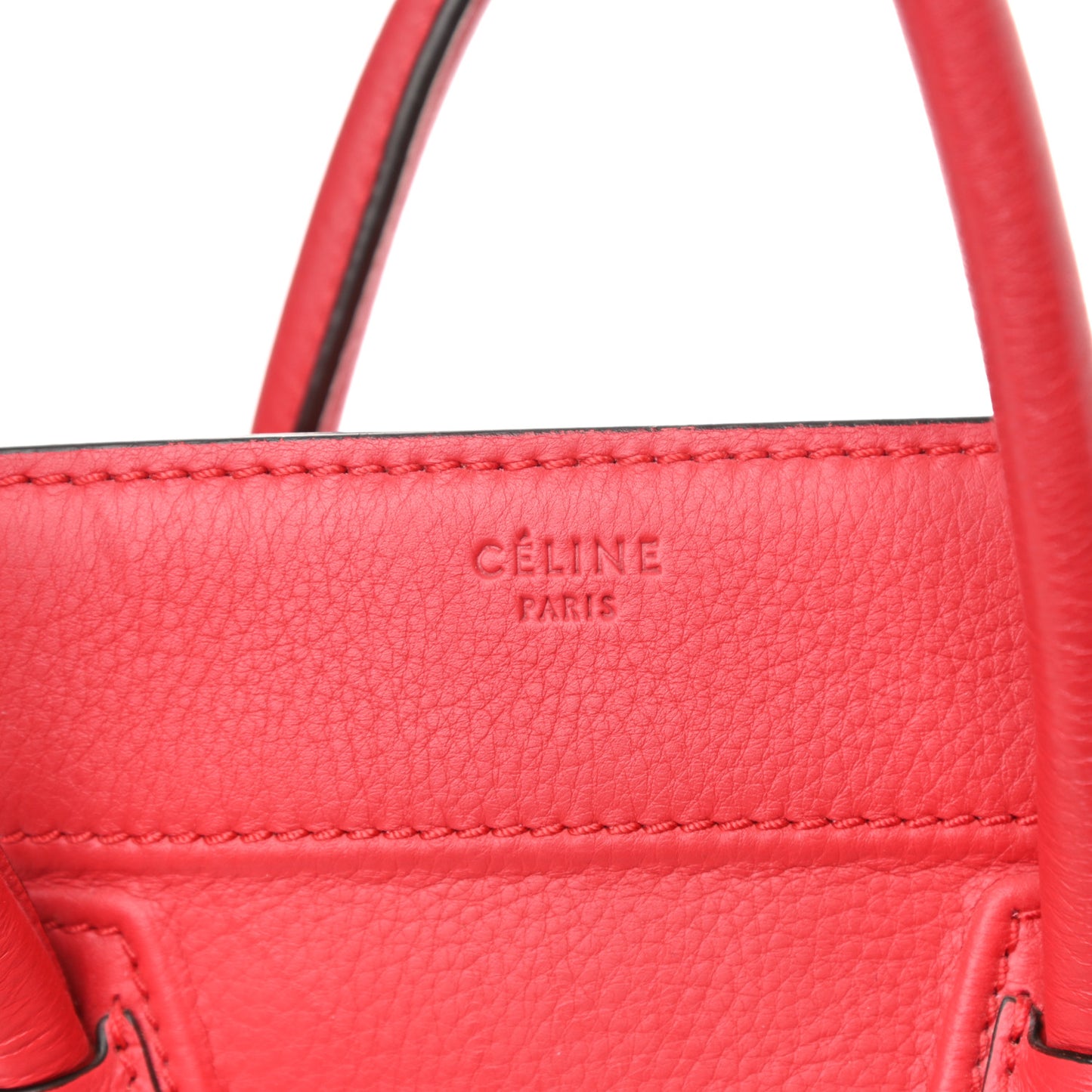Supple Calfskin Medium Phantom Luggage Vermillion