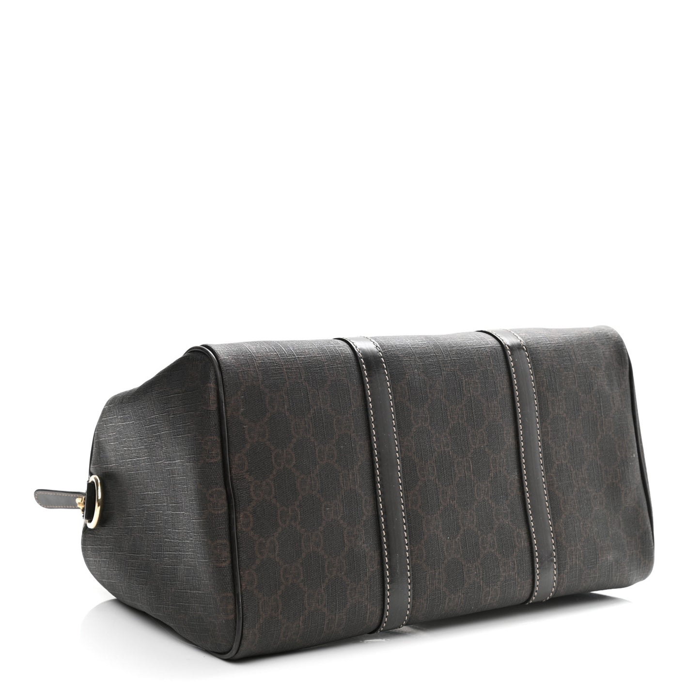GG Supreme Monogram Medium Boston Dark Brown