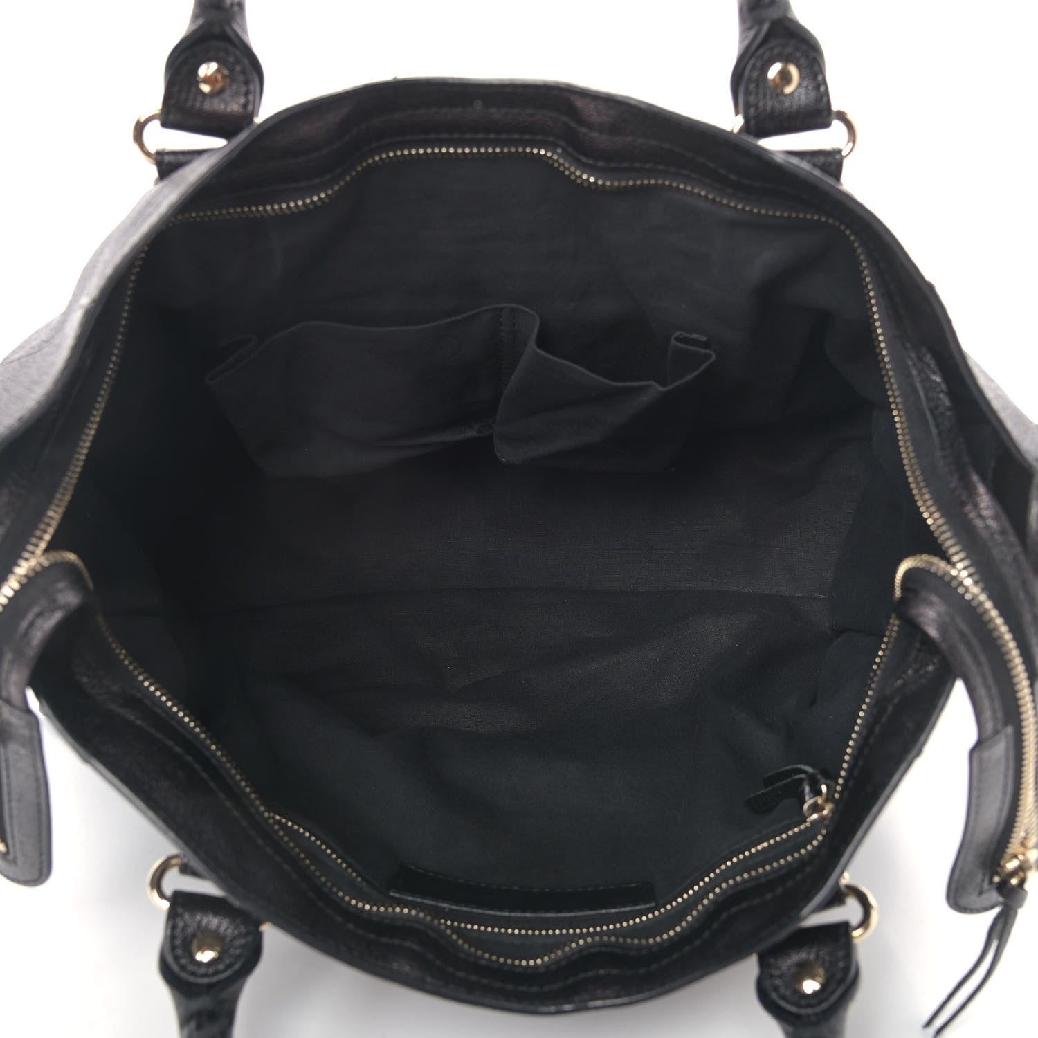 Balenciaga Chevre Gold Metallic Edge Hardware City Black 5 of 18