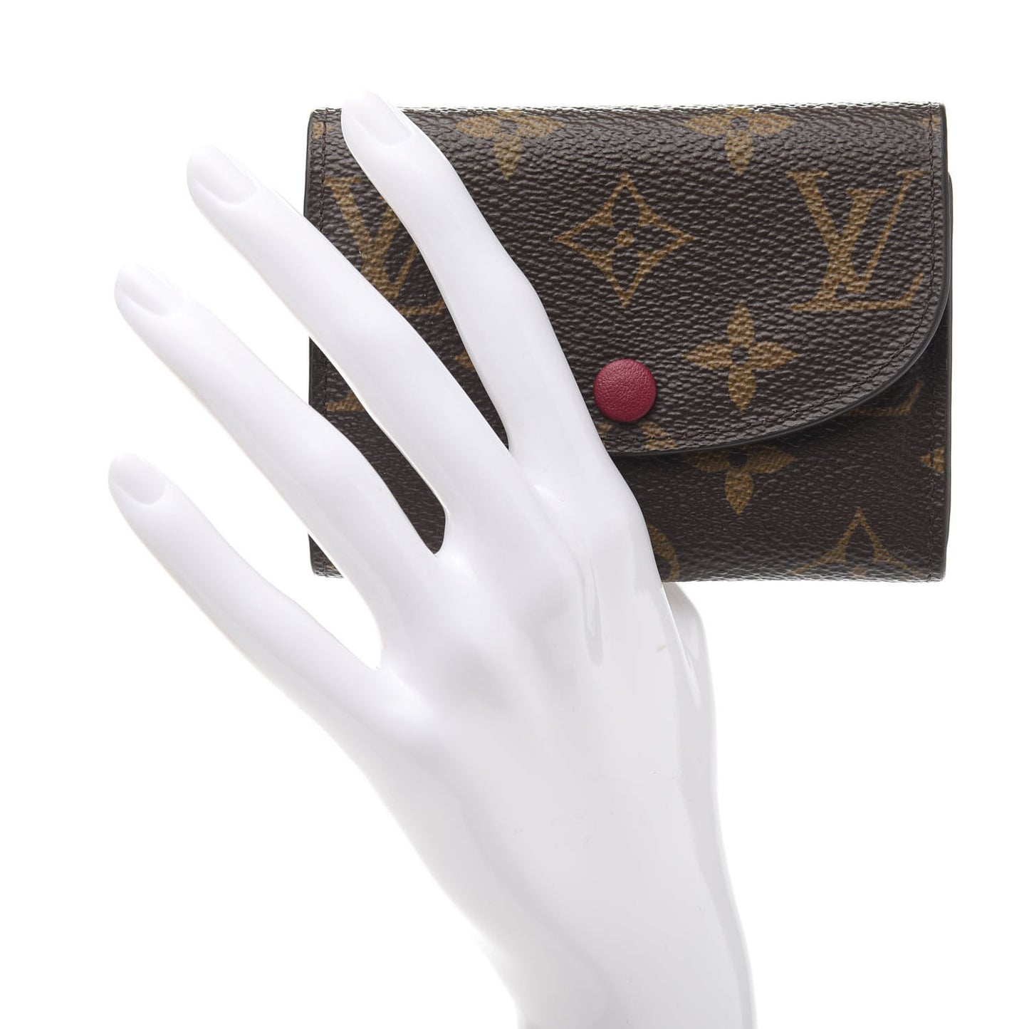 Monogram Rosalie Coin Purse Fuchsia