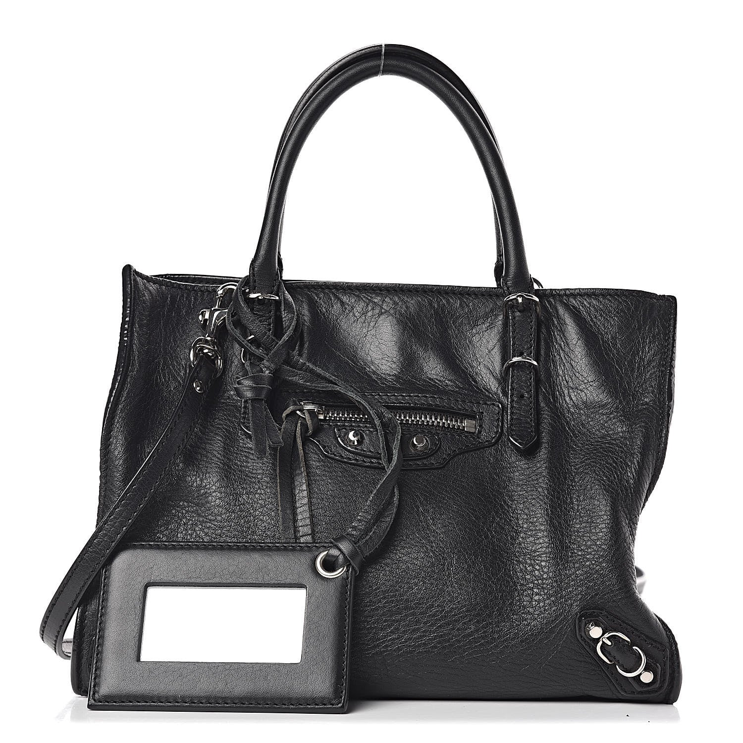 Balenciaga Calfskin Papier Mini A4 Tote Black 1 of 11