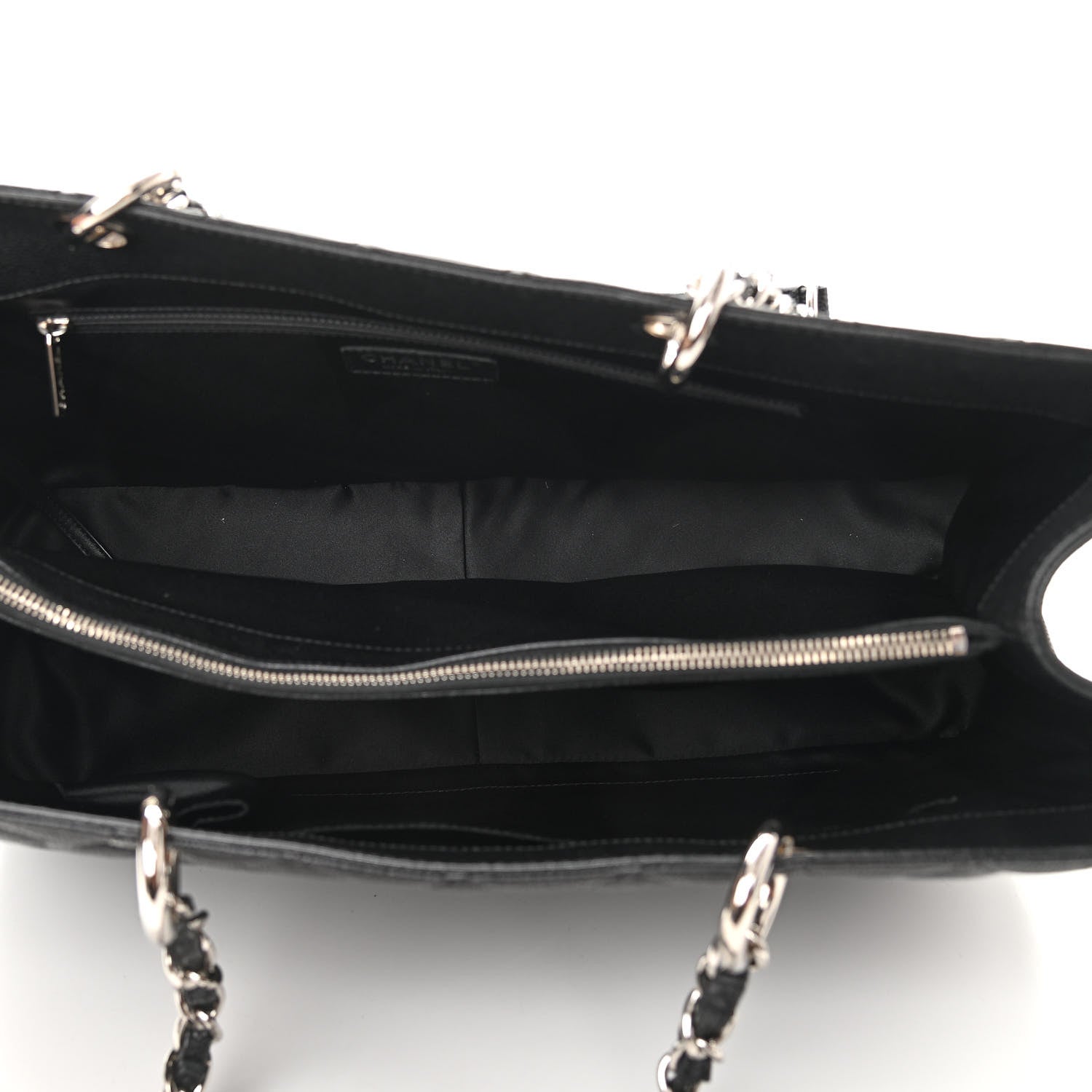 Chanel Caviar Quilted XL Grand Shopping Tote GST Black 4 of 14