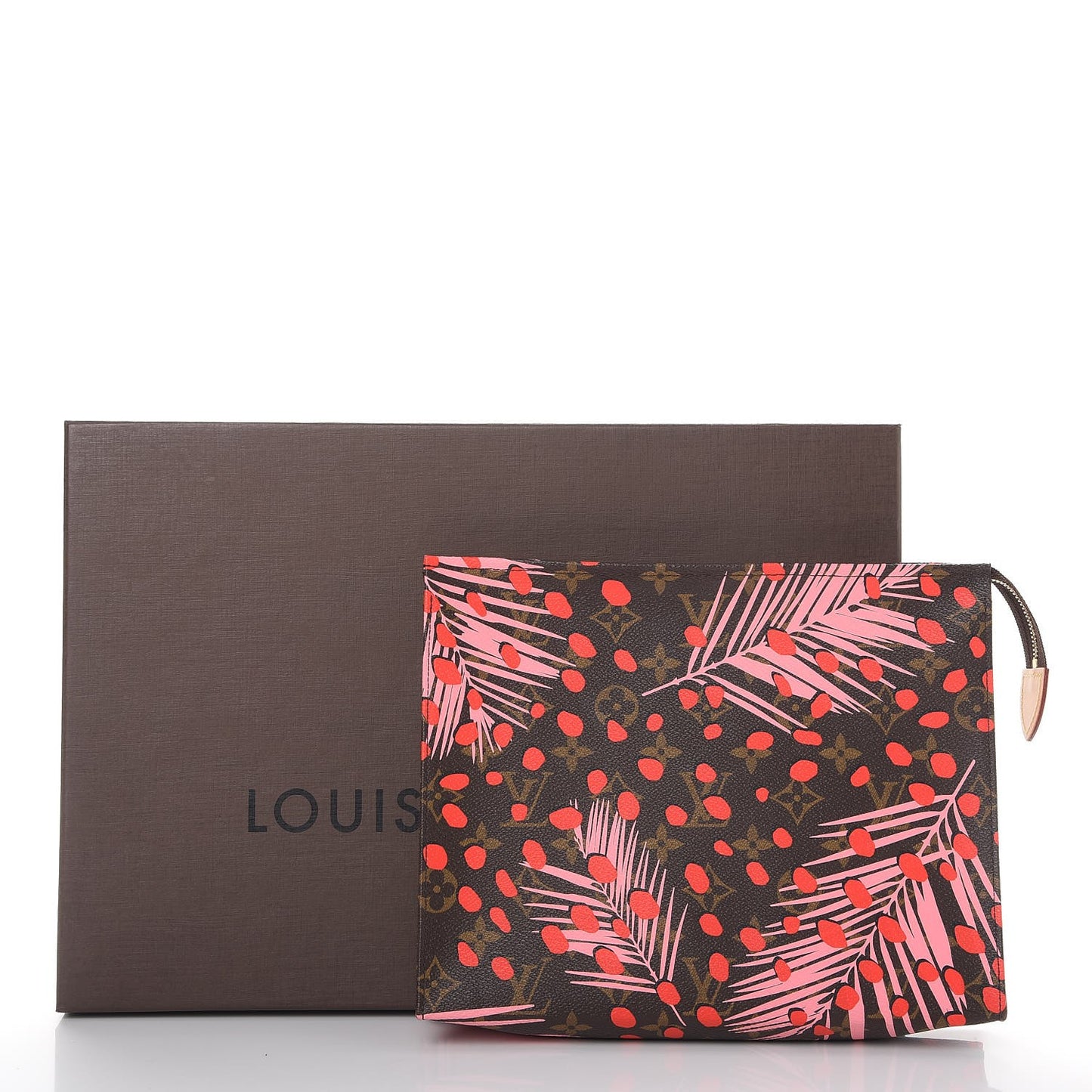 Monogram Jungle Dots Toiletry Pouch 26 Sugar Pink Poppy