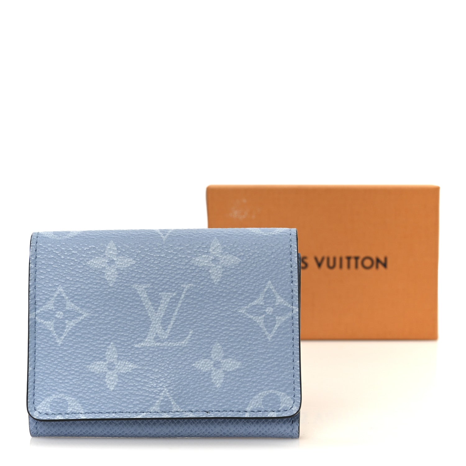 Louis Vuitton Taigarama Envelope Business Card Holder Sky Blue 8 of 8