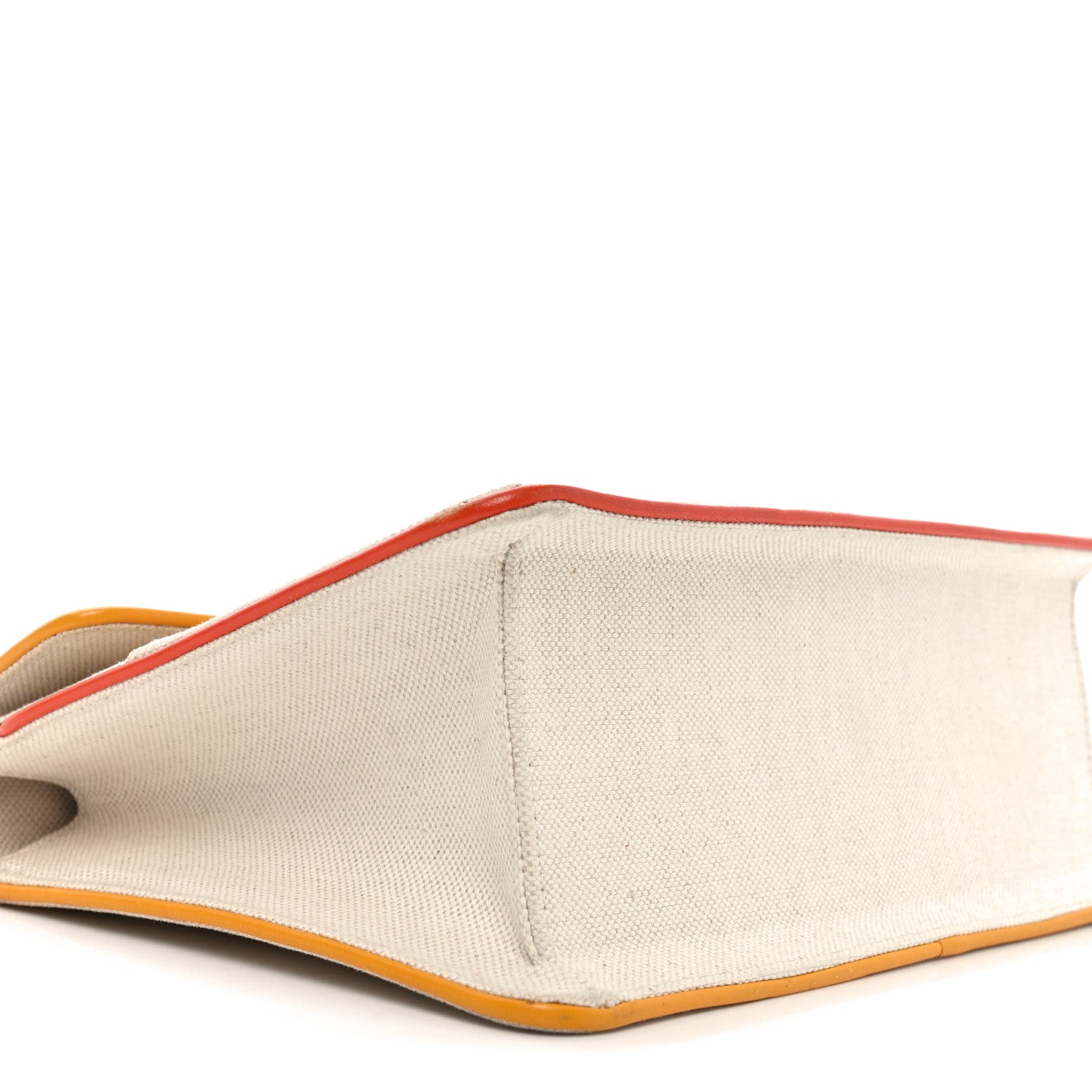 Gucci Linen Canvas Embroidered Small Shoulder Bag White 9 of 10