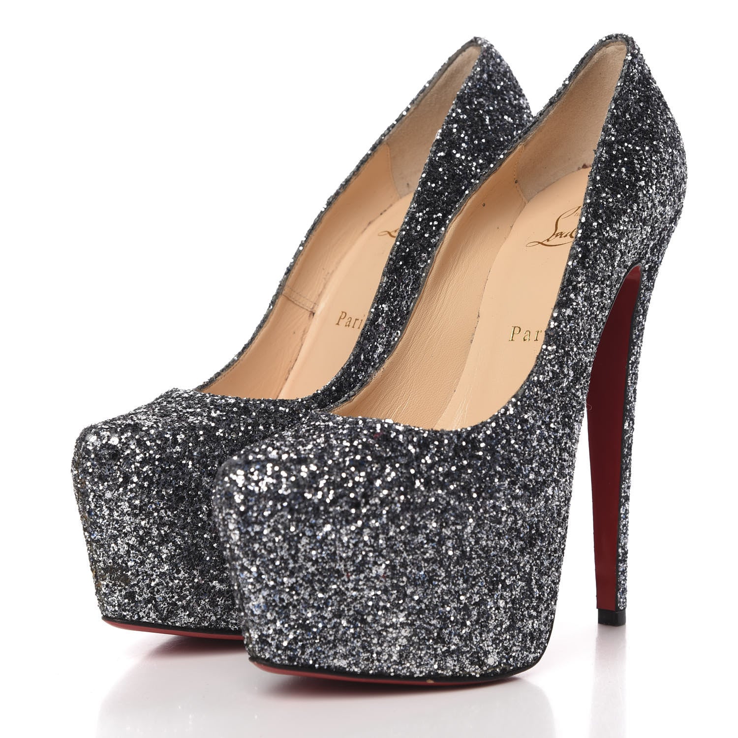 Christian Louboutin Glitter Daffodile 160 Pumps 38 3 of 8