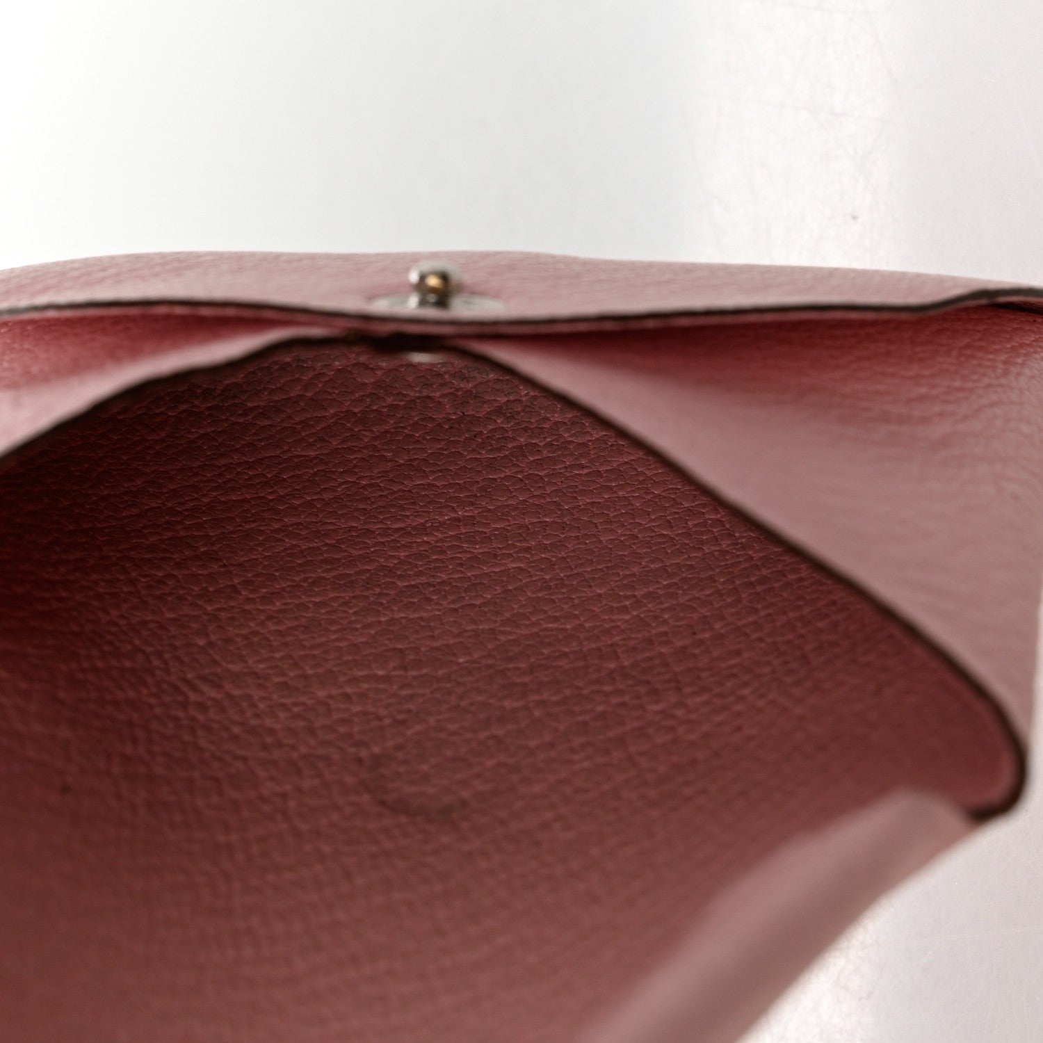 Hermes Chevre Mysore Verso Bastia Coin Purse Rose Confetti Brique 6 of 10