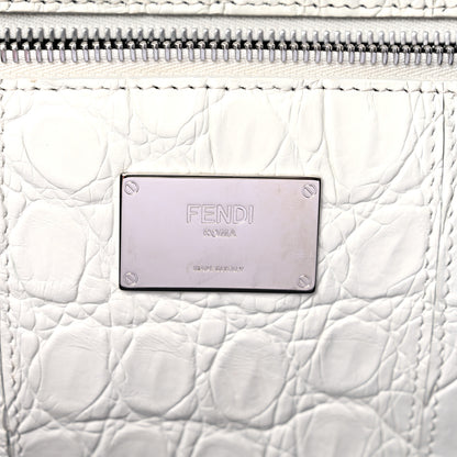 Fendi Cuoio Romano Medium Peekaboo X-Lite Fit Asfalto Latte 6 of 10