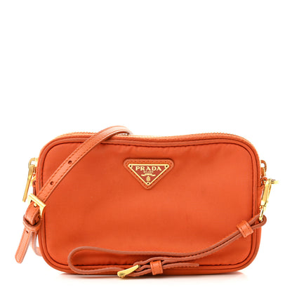 Prada Tessuto Nylon Mini Camera Crossbody Orange 1 of 12