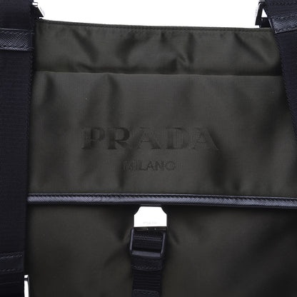 Prada Nylon Vela Flat Messenger Bag Mimetico 9 of 9