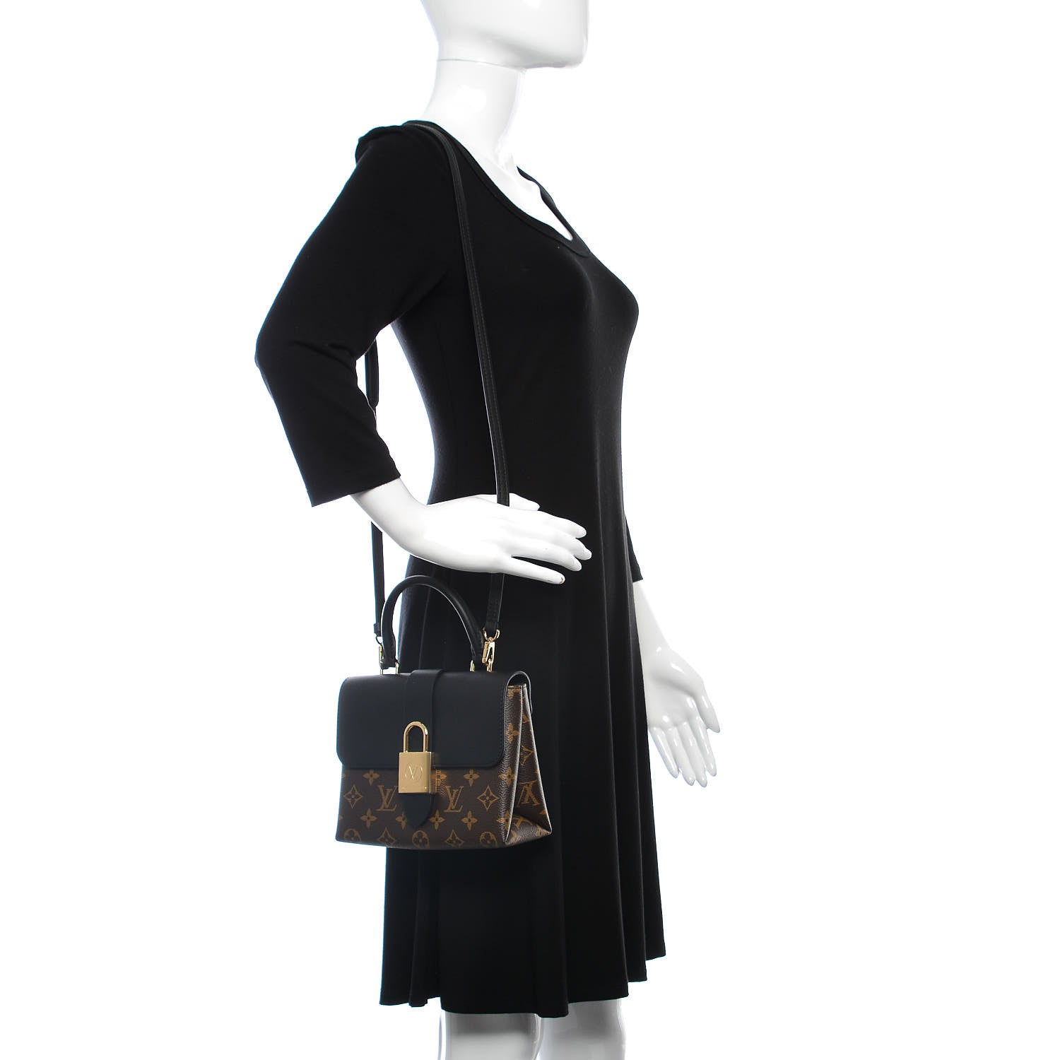Louis Vuitton Monogram Locky BB Black 2 of 10