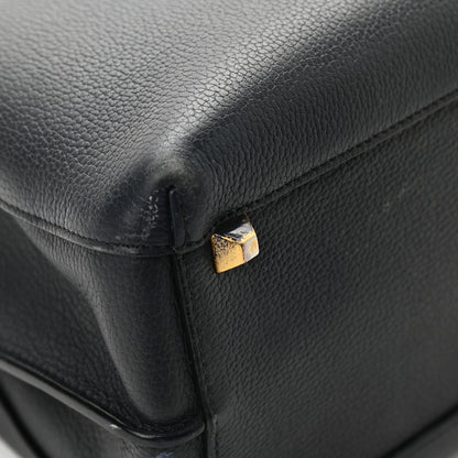 MCM Grained Calfskin Large Milla Tote Phantom Grey 7 of 8