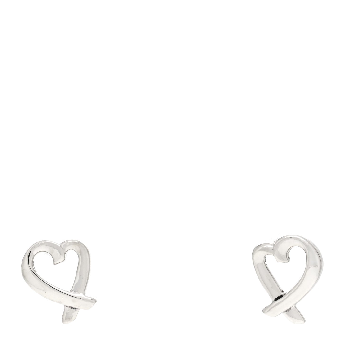 Sterling Silver Mini Paloma Picasso Loving Heart Earrings