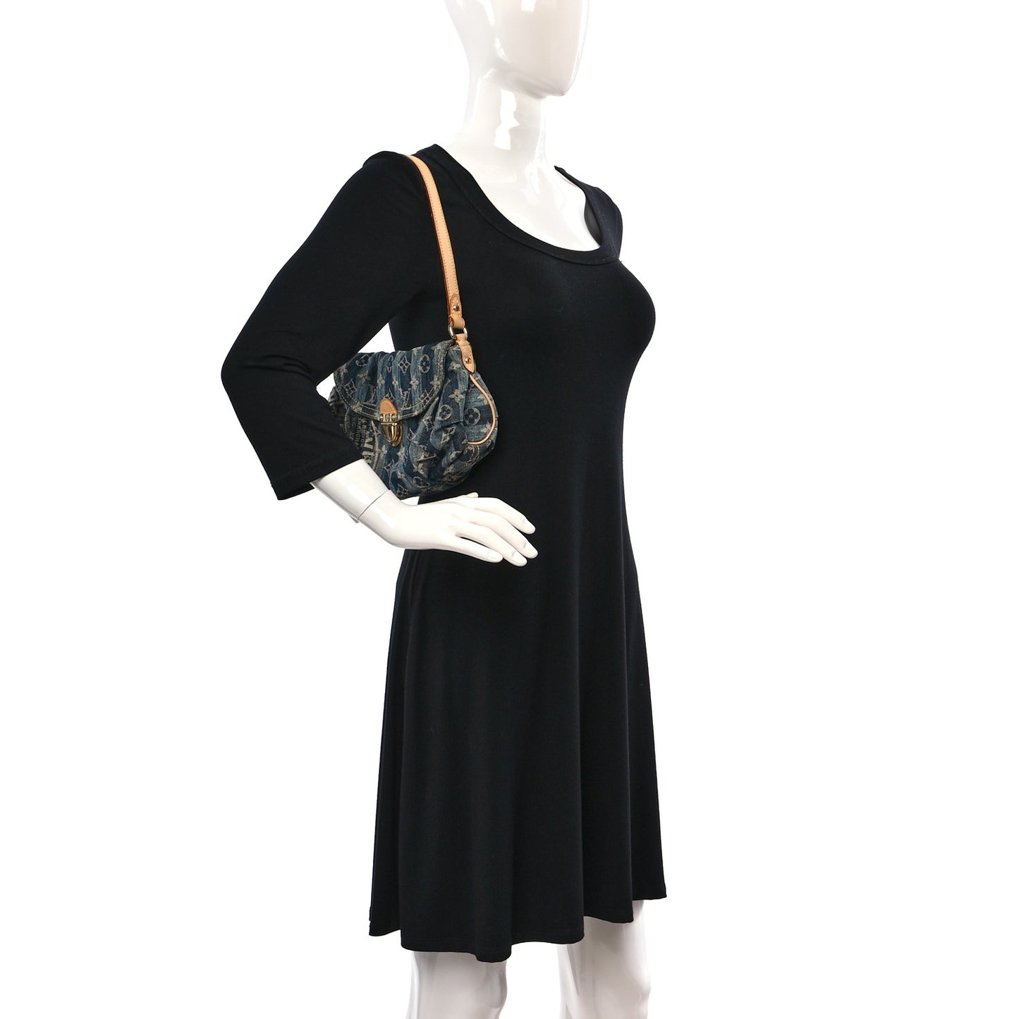 Denim Raye Mini Pleaty