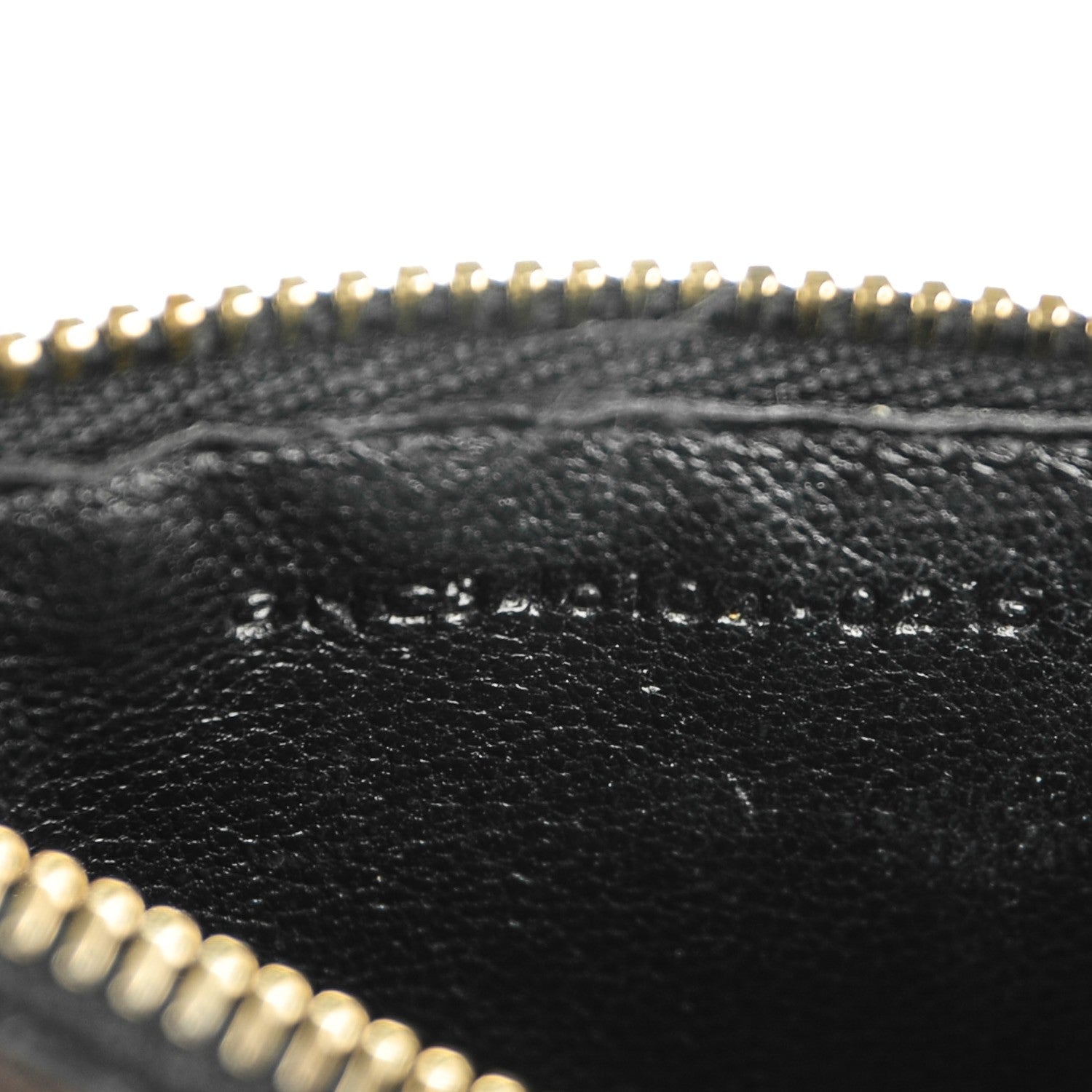 Saint Laurent Calfskin 5 Fragments Zip Pouch Card Holder Black 7 of 7