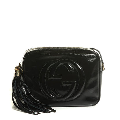 Gucci Soft Patent Small Soho Disco Bag Black 1 of 9