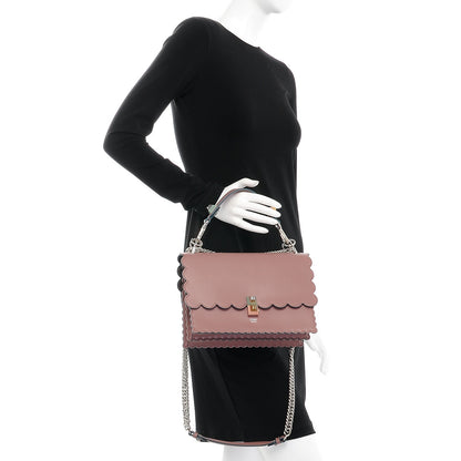 Fendi Vitello Liberty Scalloped Studded Kan I Shoulder Bag English Rose 3 of 8