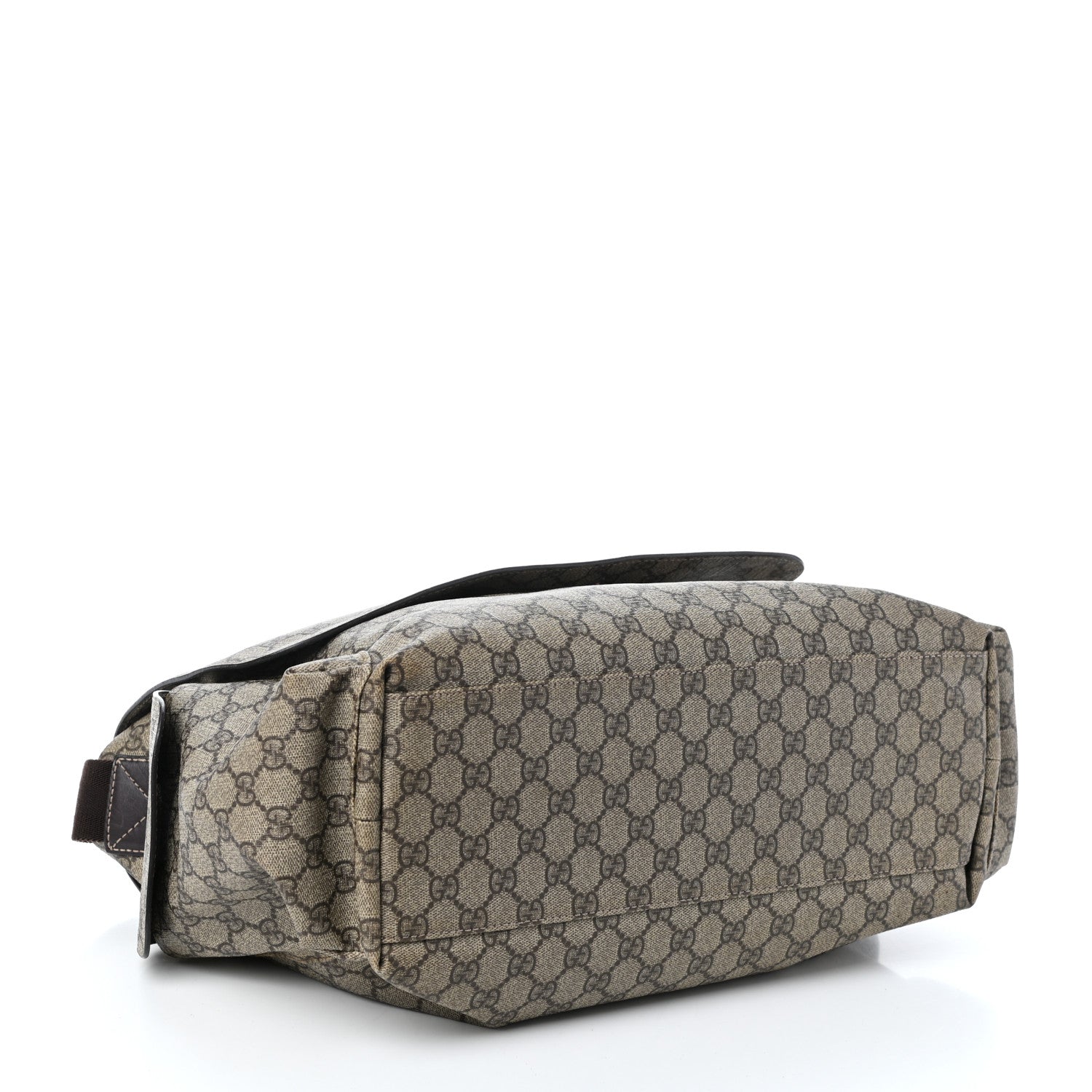 Gucci GG Plus Monogram Messenger Diaper Bag Dark Brown 4 of 9