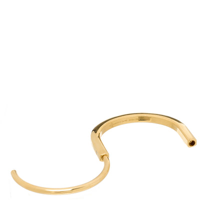 Tiffany 18K Yellow Gold Diamond Tiffany Lock Bangle Bracelet 5 of 7