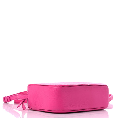 Balenciaga Calfskin Logo XS Everyday Camera Bag Acid Fuchsia Black 4 of 12