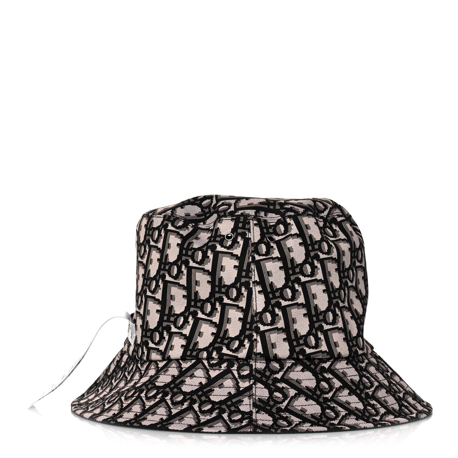 Christian Dior Oblique Reversible Teddy-D Brim Bucket Hat 58 Black 12 of 16