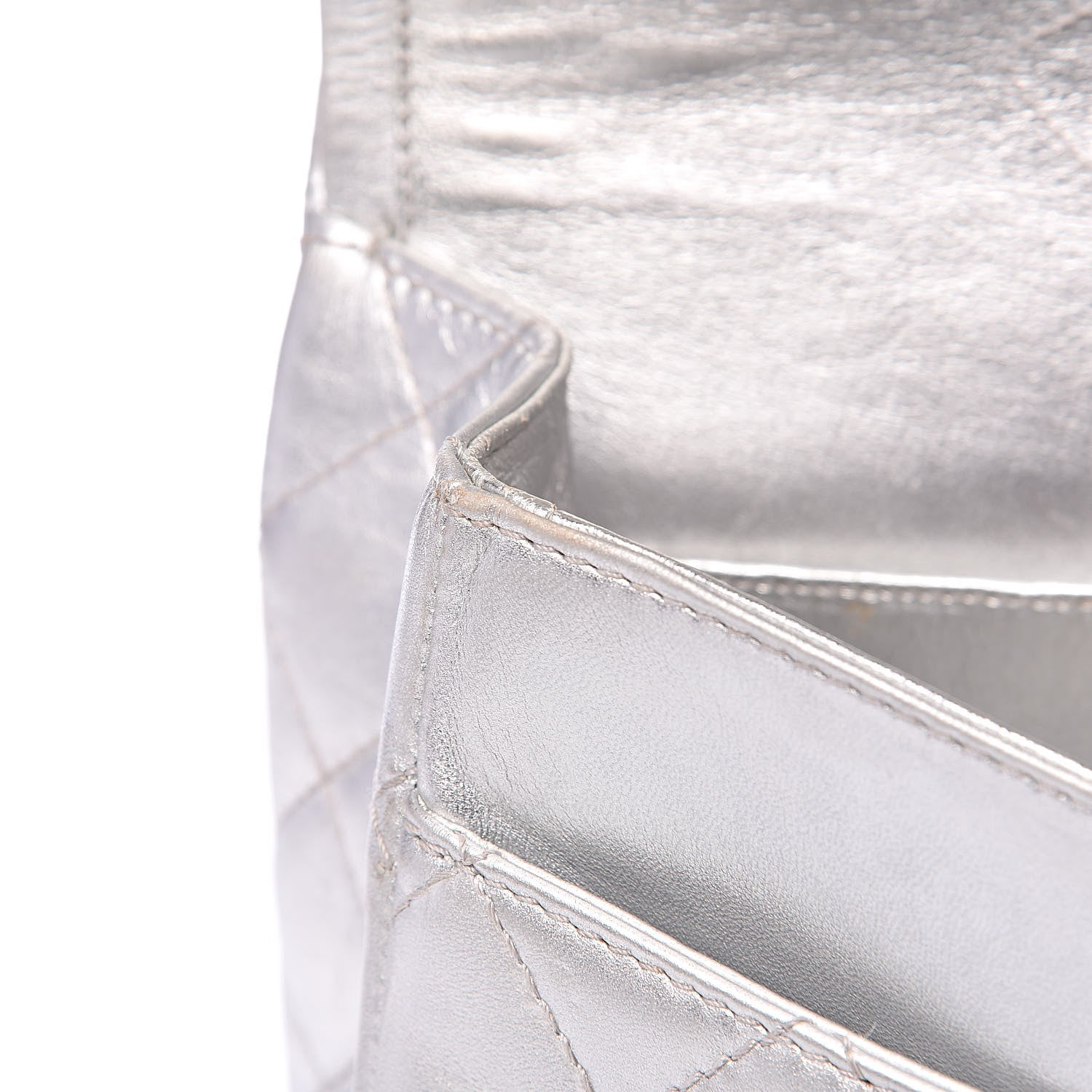 Chanel Metallic Lambskin Quilted 2.55 Reissue 227 Flap Silver 13 of 17