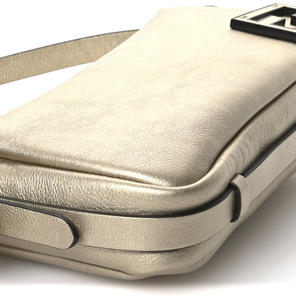 Fendi Vitello Laminato Mini Simply Fendi Shoulder Bag Platino 9 of 11