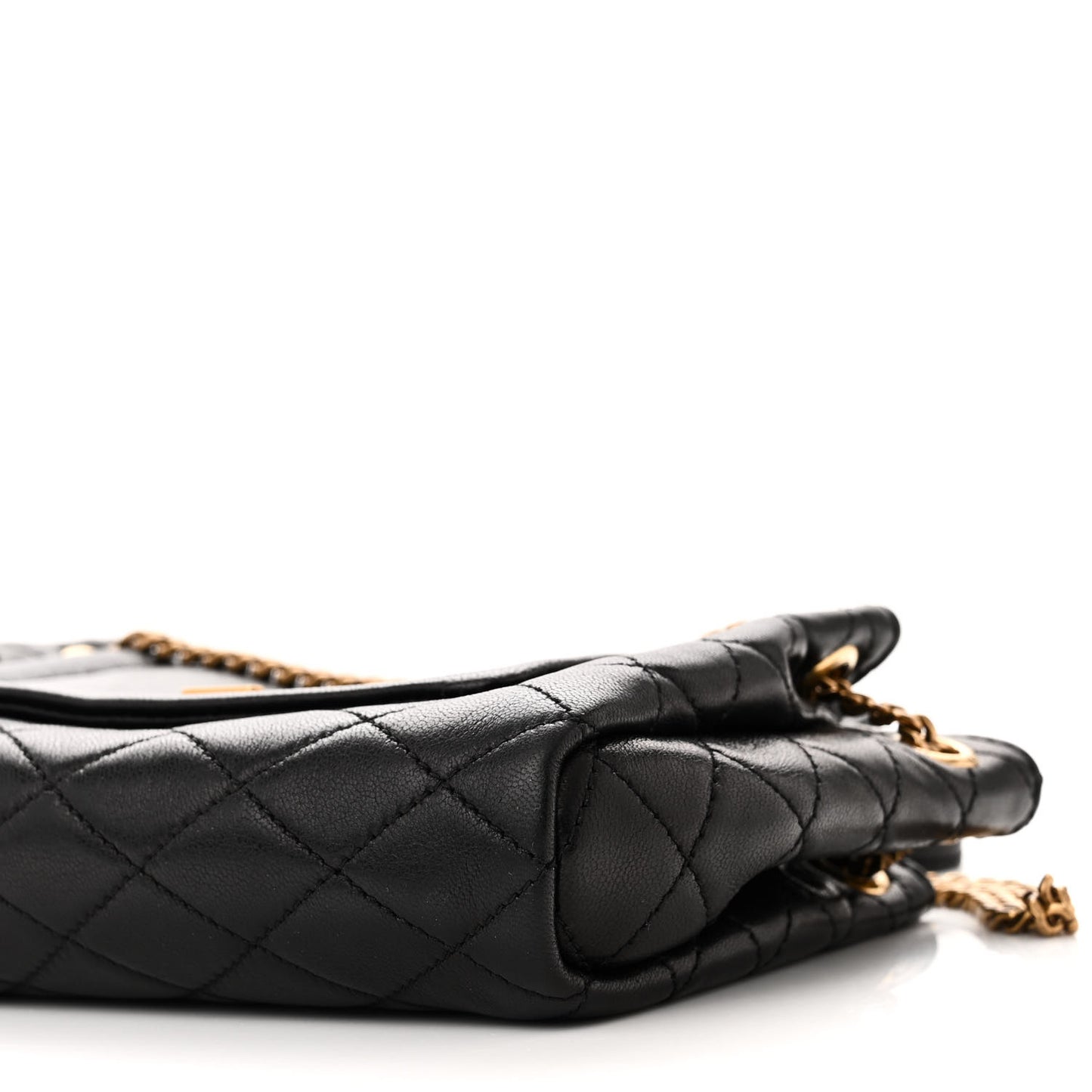 Lambskin Quilted Monogram Mini Nolita Black