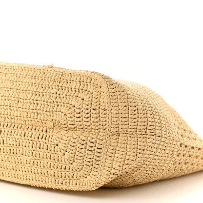 Saint Laurent Raffia Monogram Hobo Naturale 10 of 13