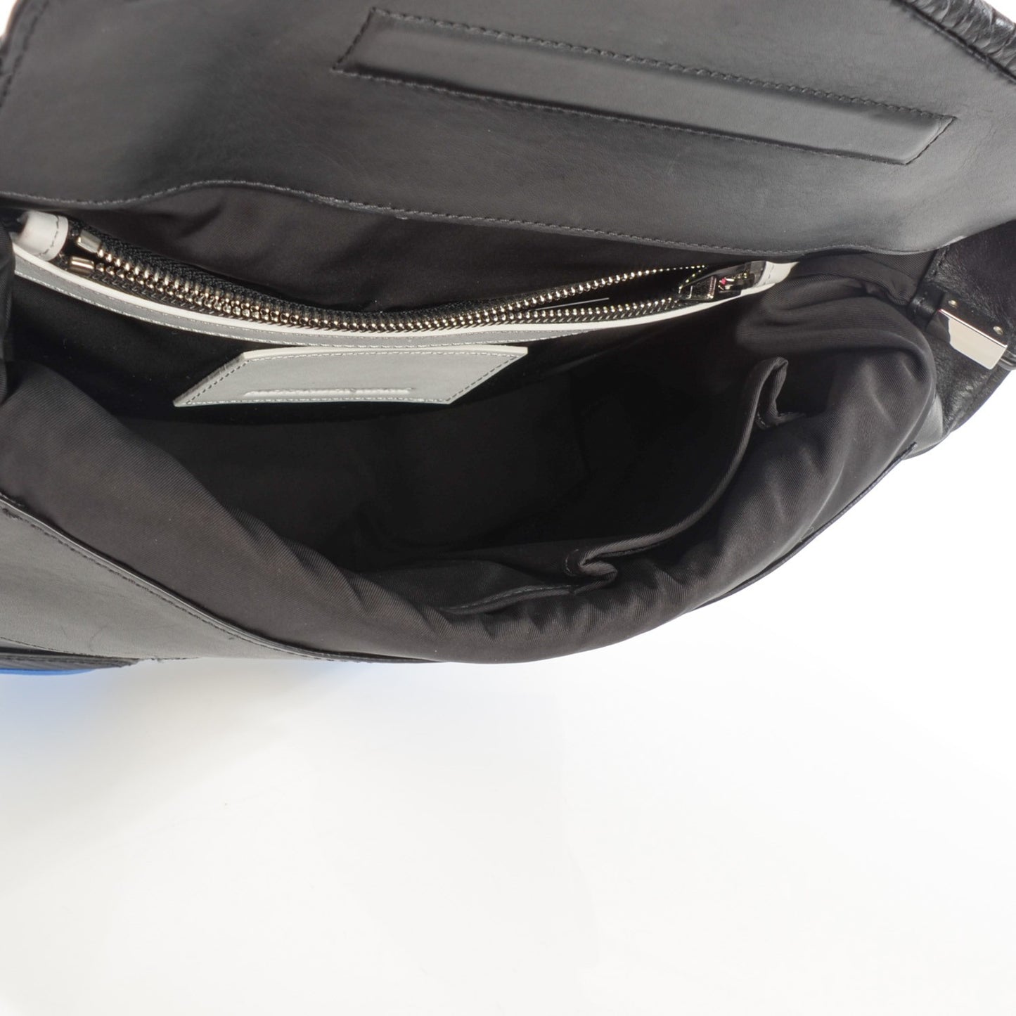 Perforated Leather Large Sneaker Sling Black Airforce