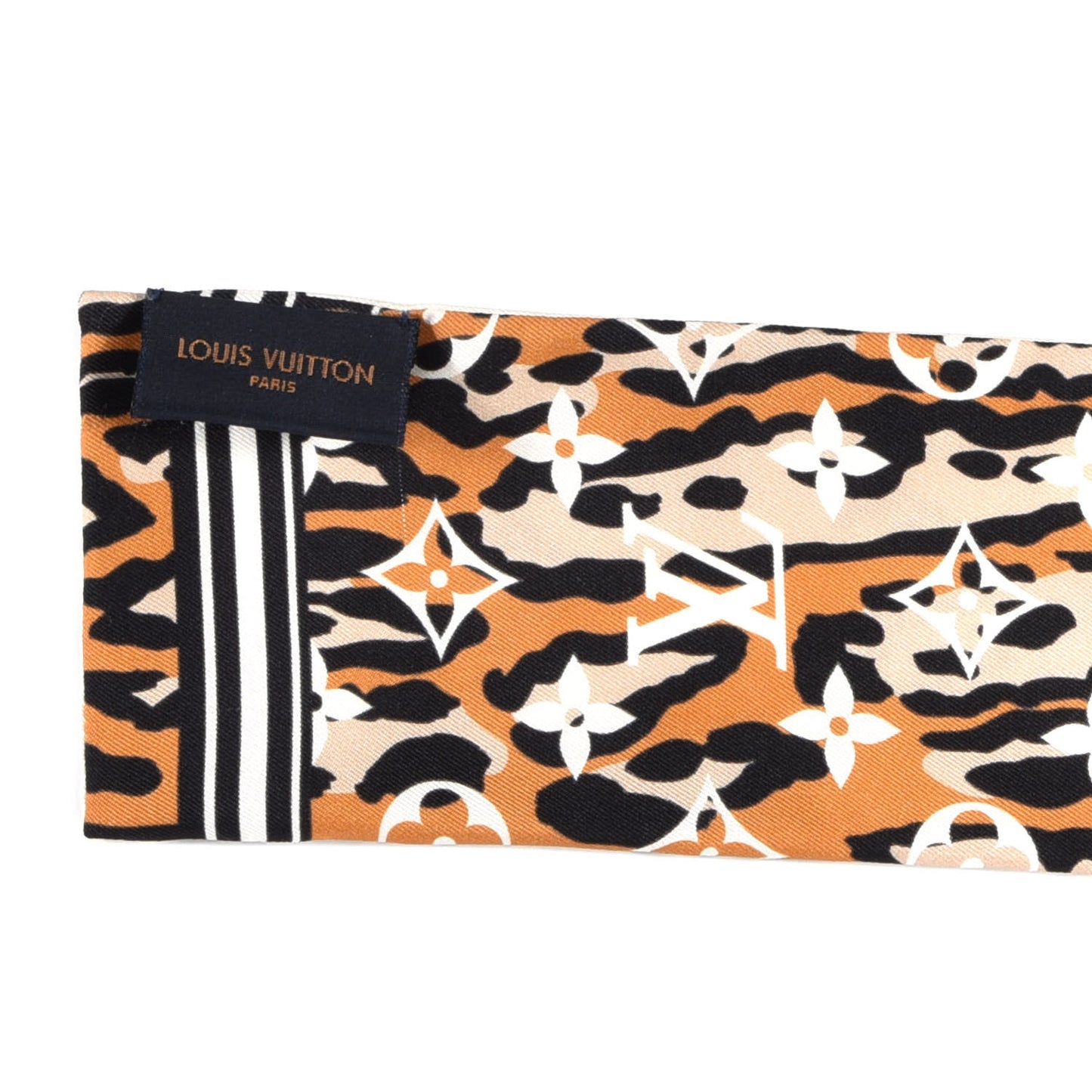 Silk Monogram Giant Jungle Bandeau Ivory