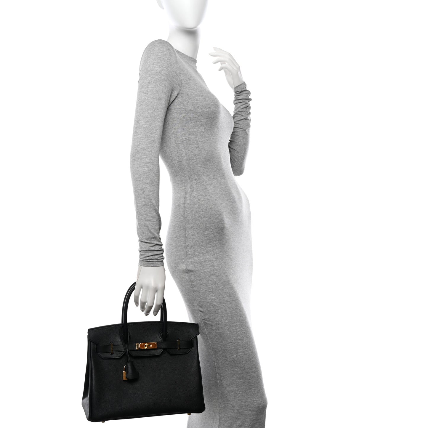 Epsom Birkin 30 Black