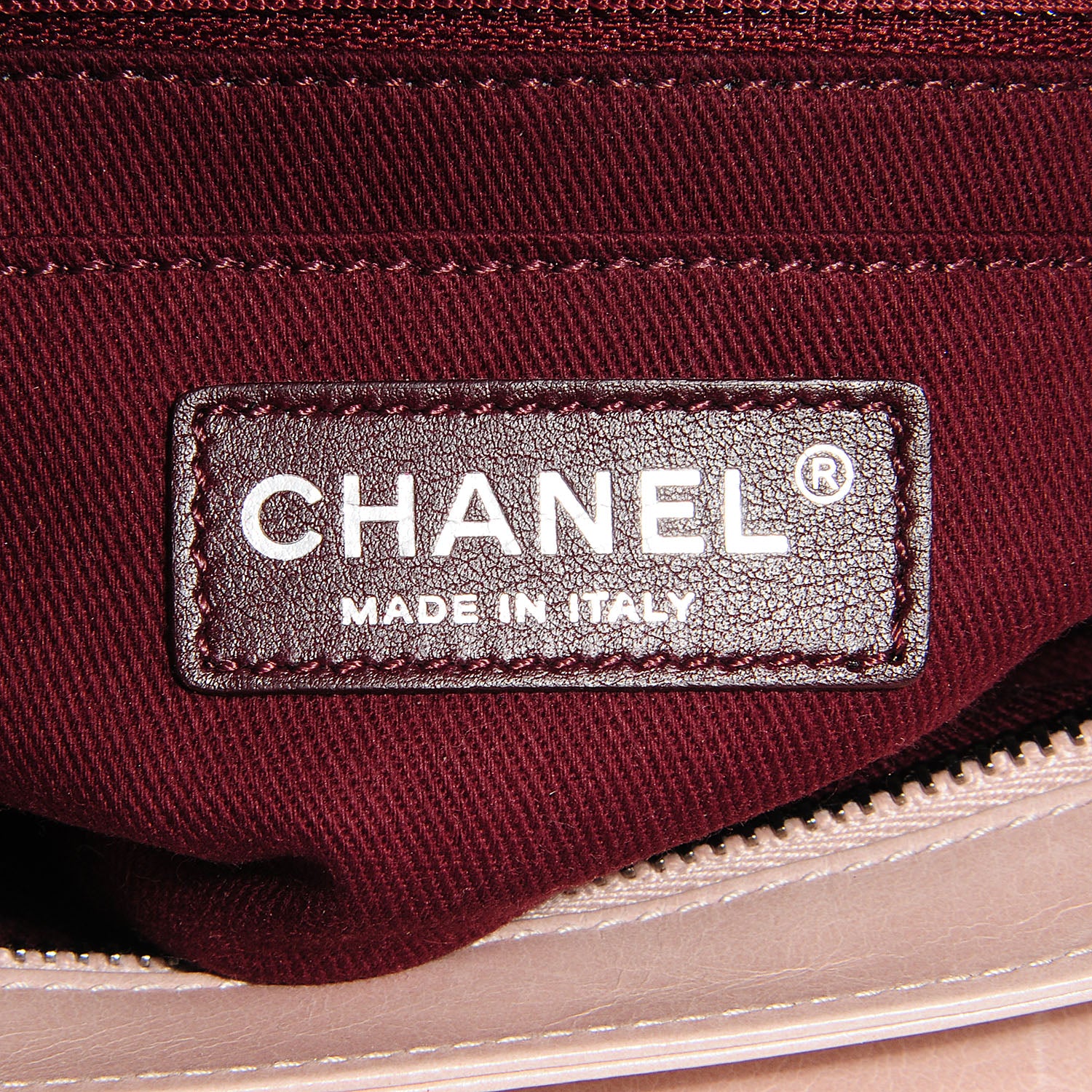 Chanel Glazed Calfskin Duo Color Clutch Light Pink 7 of 9