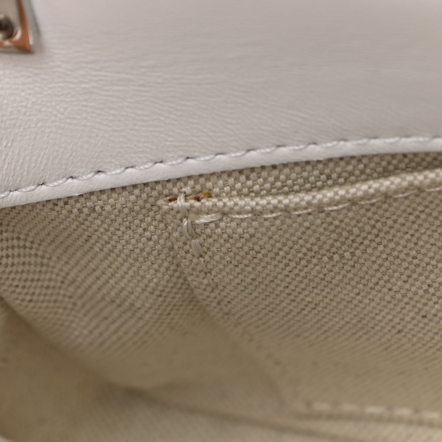 Woven Calfskin Mini Latticed Lola Bag Black White