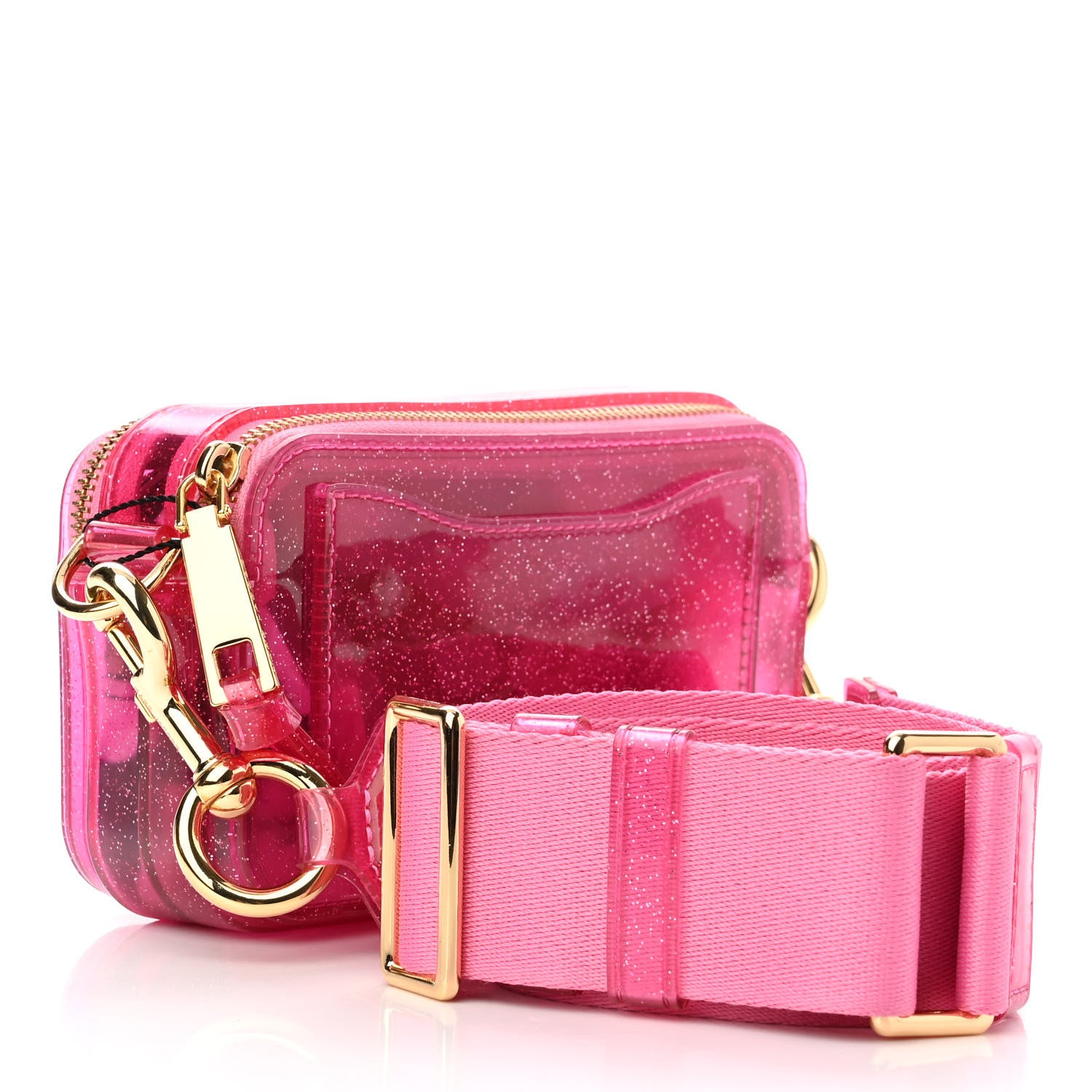 Marc Jacobs Jelly Glitter Small Snapshot Camera Bag Pink 4 of 15
