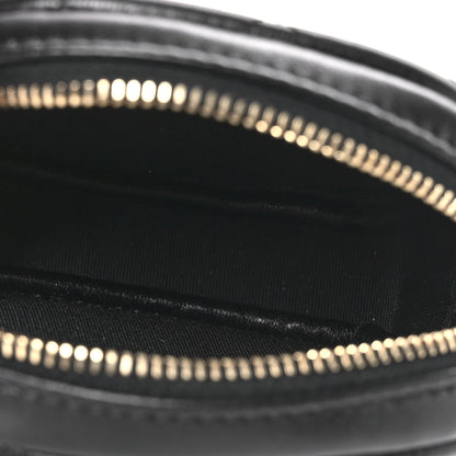 Chanel Lambskin Quilted Zip Around Classic Coin Purse Black 5 of 7