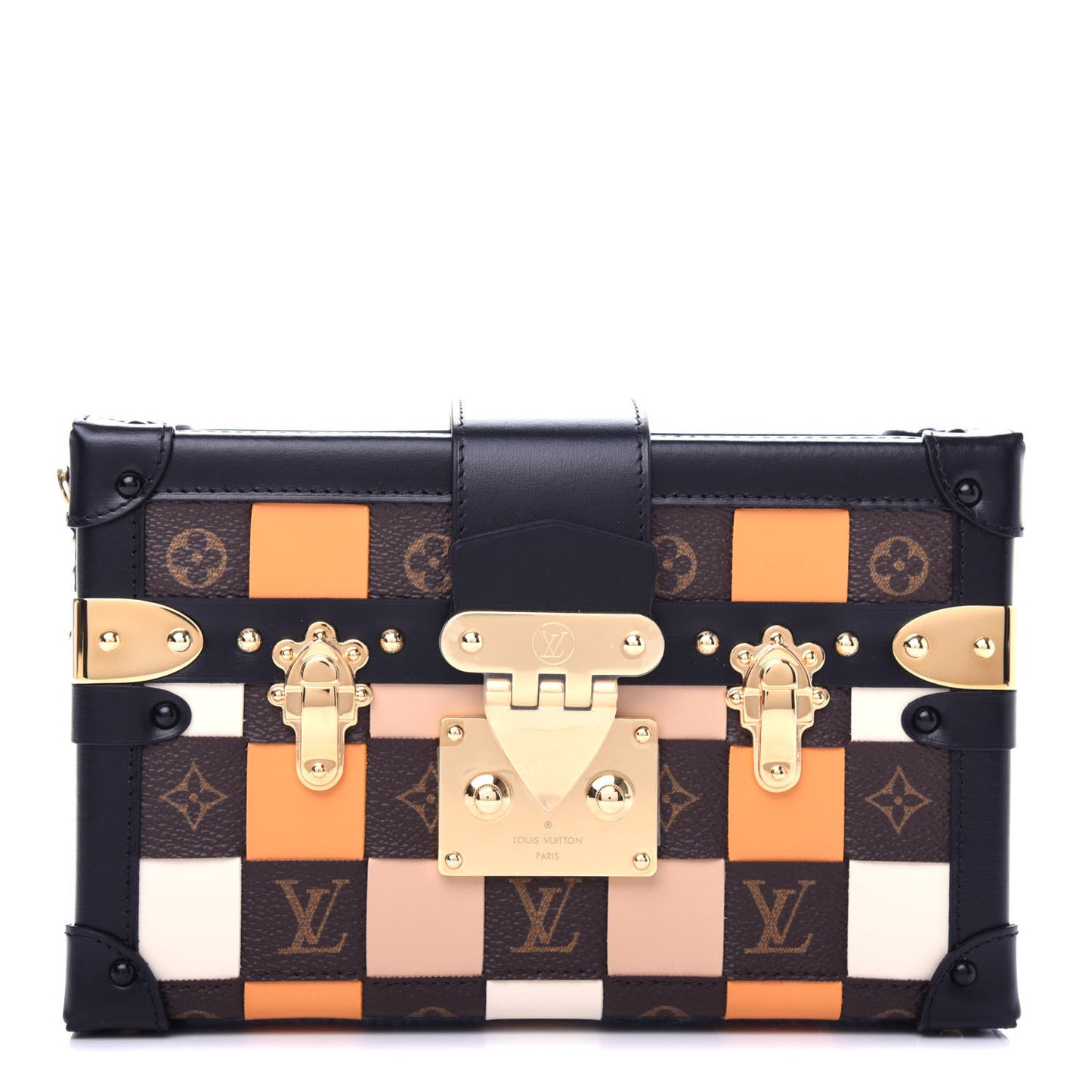 Monogram Tressage Petite Malle Beige White Orange
