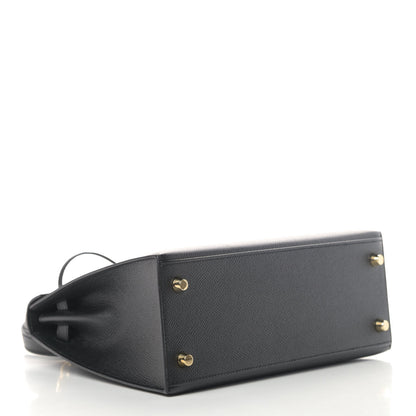 Hermes Epsom Kelly Sellier 25 Black 3 of 8