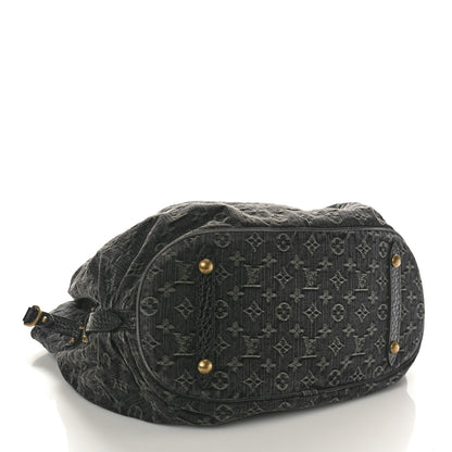 Louis Vuitton Denim Mahina XL Black 4 of 9