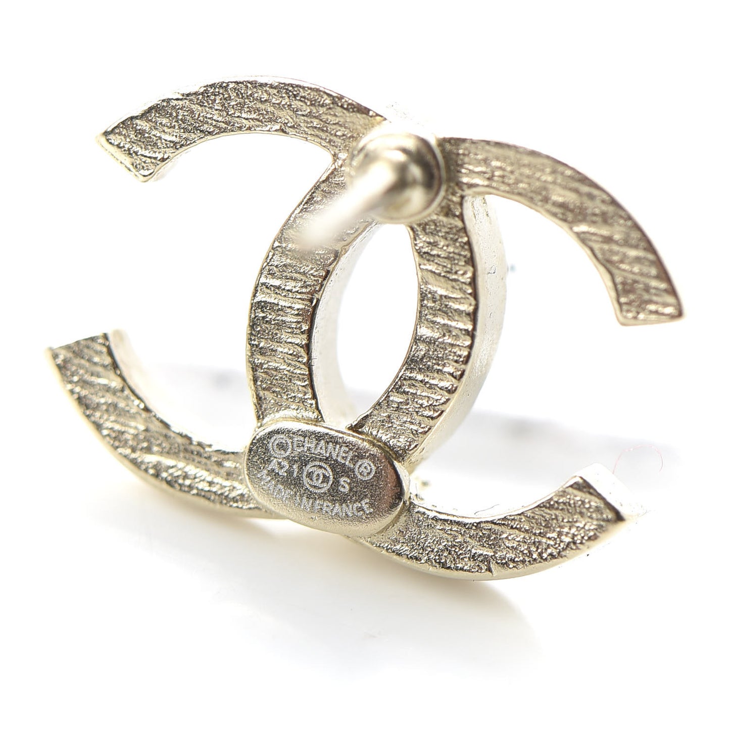 Crystal CC No 5 Earrings Gold