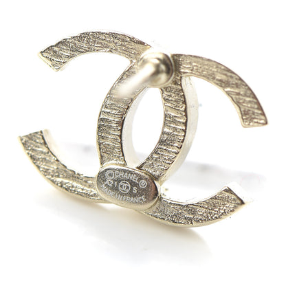 Chanel Crystal CC No 5 Earrings Gold 4 of 5