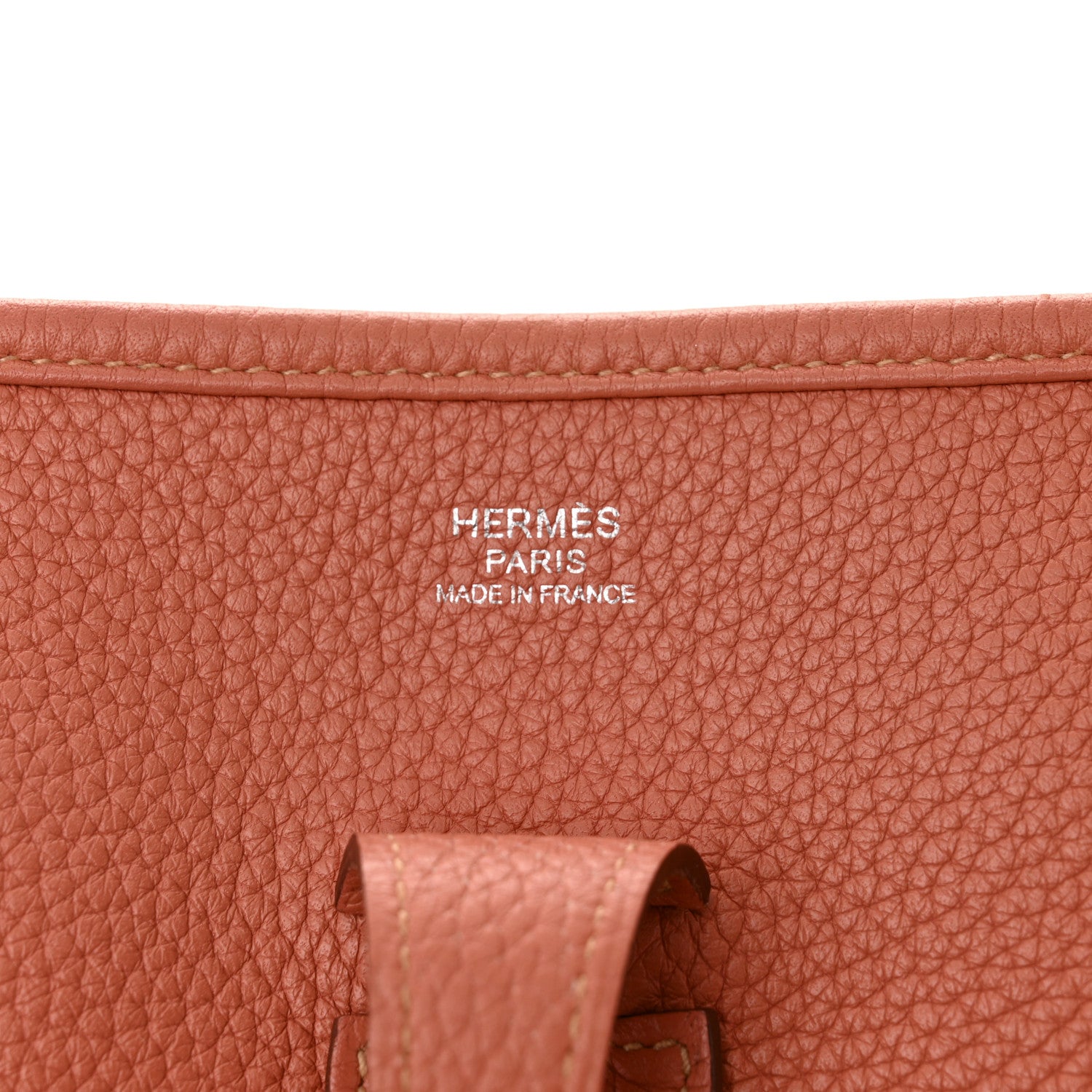 Hermes Taurillon Clemence Evelyne III PM Crevette 6 of 10