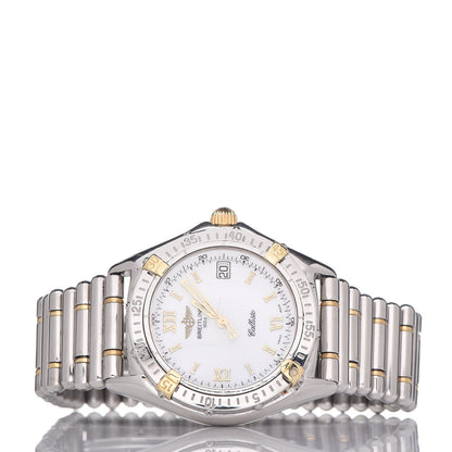 Breitling Stainless Steel 18K Yellow Gold 30mm Callisto Quartz Watch White B64046 3 of 7